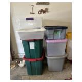 7pc Large Size Storage Totes with Lids