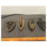 Antique Cast Iron Sad Irons & Iron Trivets