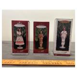 Dolls of the World 3pc Hallmark Keepsake Ornaments