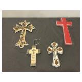 4pc Decorative Wall Crosses