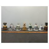 8pc Ceramic & Glass Souvenir Bell Collection