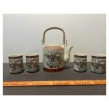 Satsuma Japan Porcelain 5pc Tea Set