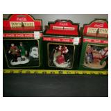 Coca Cola Town Square 3pc Vintage Figurines