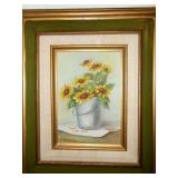 Sue Oelschlegel Texas Artist Original Framed Oil