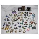 50+ Pair Fashion & Costume Earrings - Some Vintage