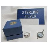 Sterling Silver Cross Ring & Custom Pendant