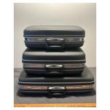 3pc Mid Century Samsonite Silhouette Luggage