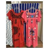 2pc Hand Embroidered Floral "Puebla" Dresses