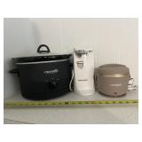 3pc Kitchen Appliance - Crock Pots & Can Opener