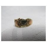 Black Hills Gold 10k Tri-Color Gold Ring Sz 6.5