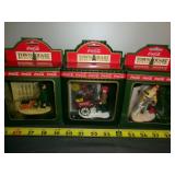 3pc Coca Cola Town Square Vintage Figurines