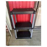 3 Tier Molded Upright Storage Shelf