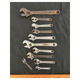 11pc Adjustable Wrenches - 4" to 12"