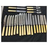 Sheffield England Celluloid Handle Flat Ware