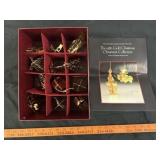 Danbury Mint Gold Plate Christmas Ornament Set