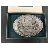 Barlow Solid Pewter Canada Belt Buckle in Box