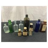 Antique Glass Apothecary & Medicine Bottles