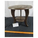 Vintage Asian Carved Wood Side Table / Plant Stand