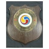 US Navy Security Group Okinawa Brass Wall Plaque
