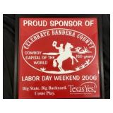 Bandera County Labor Day 2006 Framed Poster