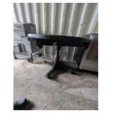 Vintage Solid Wood Pedestal Dinette Table