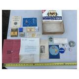 Vintage Small Collectibles Eclectic Cigar Box Lot