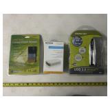 3pc NEW Electronics - USB Hub, Ehternet Hub, Modem