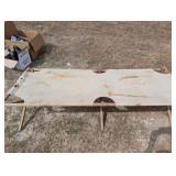 Vintage Wood Frame Folding Camp Cot