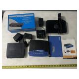 4pc Routers & Ehternet Hubs - Some NEW
