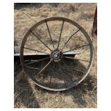 Antique Cast Iron Farm Implement Wheel