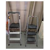 2pc - Franklin & Rubbermaid Folding Step Ladders