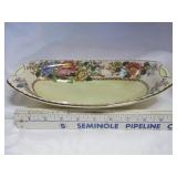 Maling Peony Rose 11" Oval Luster Ware Bowl