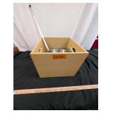 Large Wood Crate with Kitchen Accessories