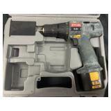 Ryobi 9.6V Cordless Drill - Battery - Case