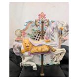 Wurlitzer Porcelain Carousel Horse Music Box
