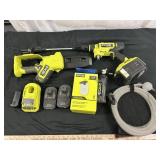 Ryobi 18V Cordless Pressure Washer & Saw w/ Accs