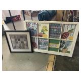 Wood Sash Window Art & Framed Sampler