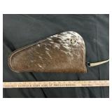 Cowhide Lone Star Padded Pistol / Revolver Case