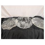 3pc Vintage Glass Center Bowls - Federal, Heritage