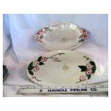 1958 Mahling Pearl Luster Oval Server Pair