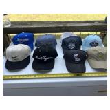 9pc Golf Hats / Caps - Nike, Titleist, Etc