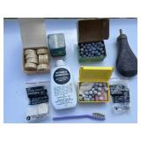 Black Powder Flask & Supplies / Reloading Bullets