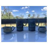 Wade Ireland Music Box Mugs / Sugar & Creamer