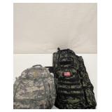 2pc Camouflage Field Bags / Day Packs