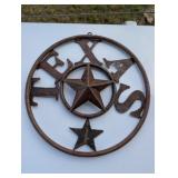 Texas Lone Star 16" Diameter Metal Wall Hang