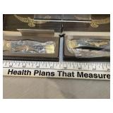 2pc American Eagle 4" Folding Lock Back Knives NOS