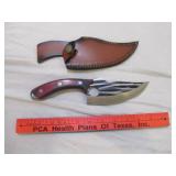 Custom Fixed Blade Hand made Caping Knife & Sheath