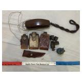 Collectibles - Inert Grenade, Leather, Locks, Etc.