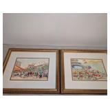 Urbain Huchet Listed French Artist Signed Prints