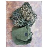 OD Green Flight Bag w/ Camo Net Vehicle Cover